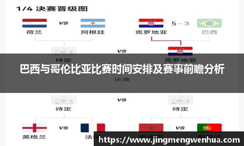 巴西与哥伦比亚比赛时间安排及赛事前瞻分析